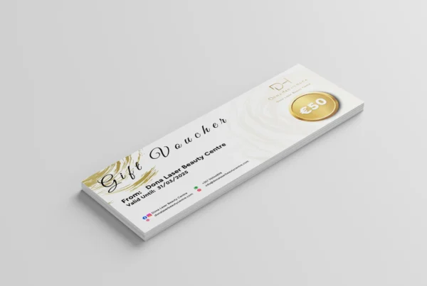 Dona Laser Beauty Centre Voucher Design - Graphic Design from Dvelopnet