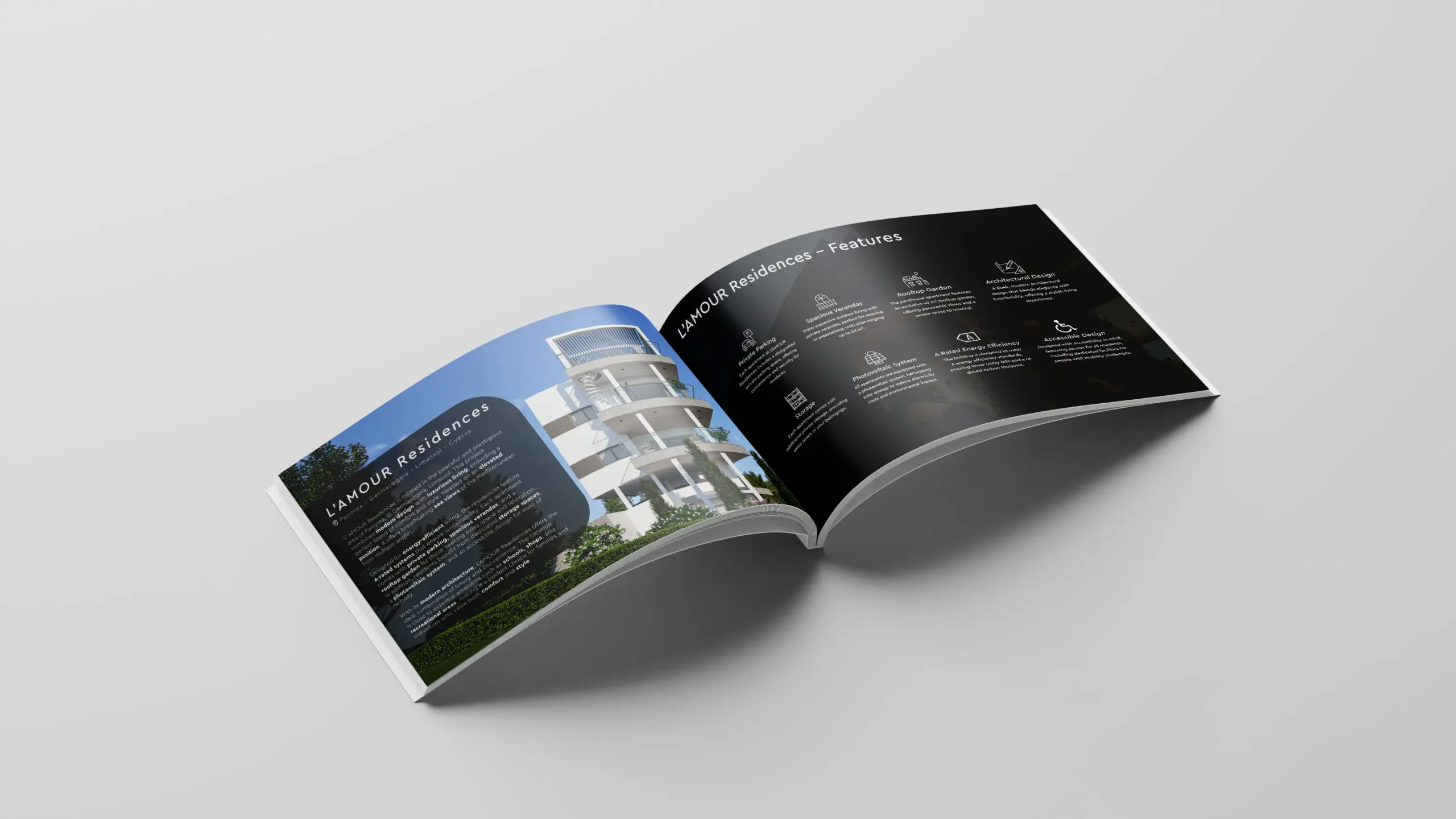 L'AMOUR Residences digital brochure design by DvelopNET