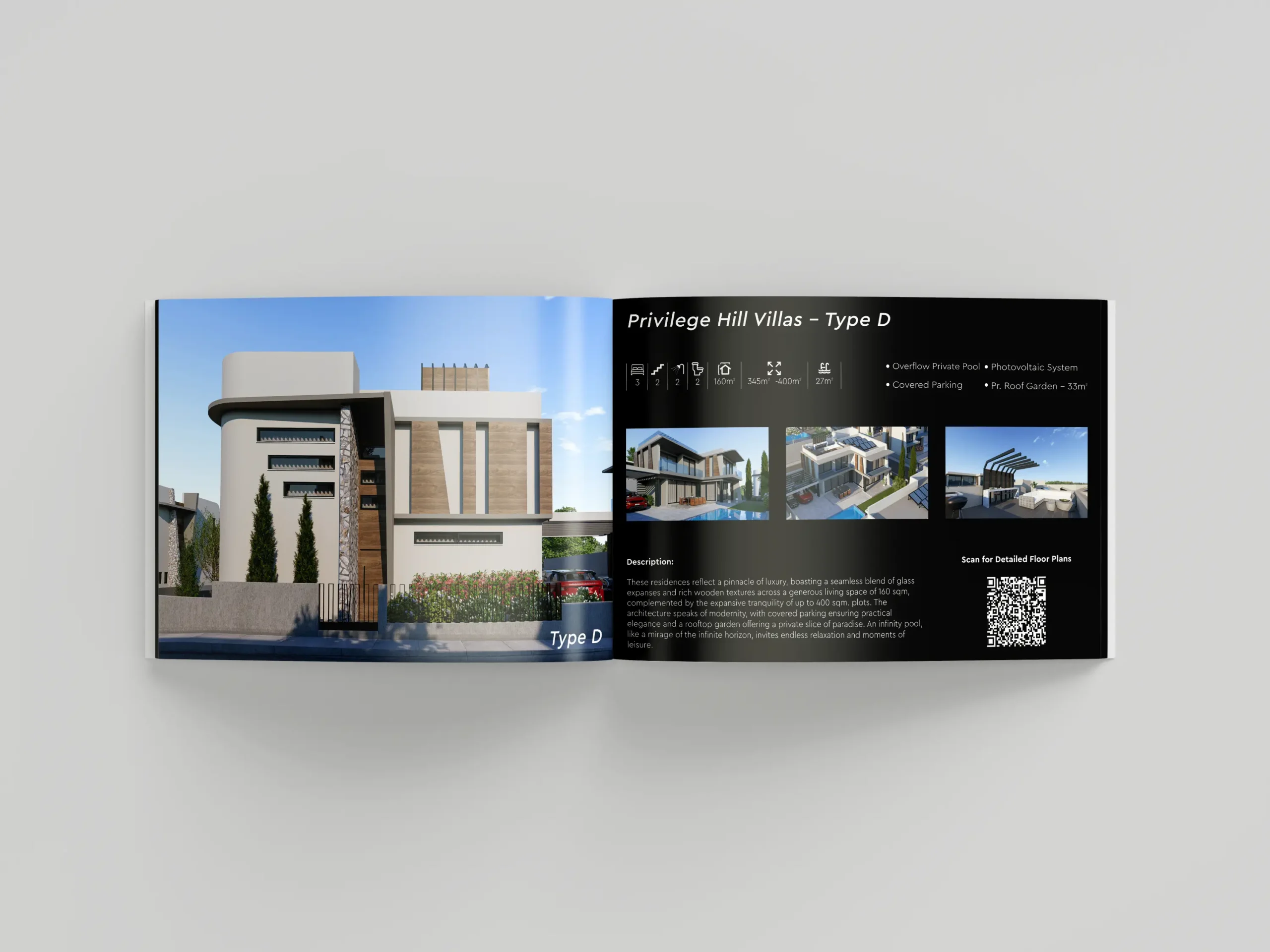 Booklet Design - Privilege Hill Villas - Limassol , Cyprus 
