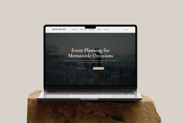 Business Website Design for Gold and Silver Events